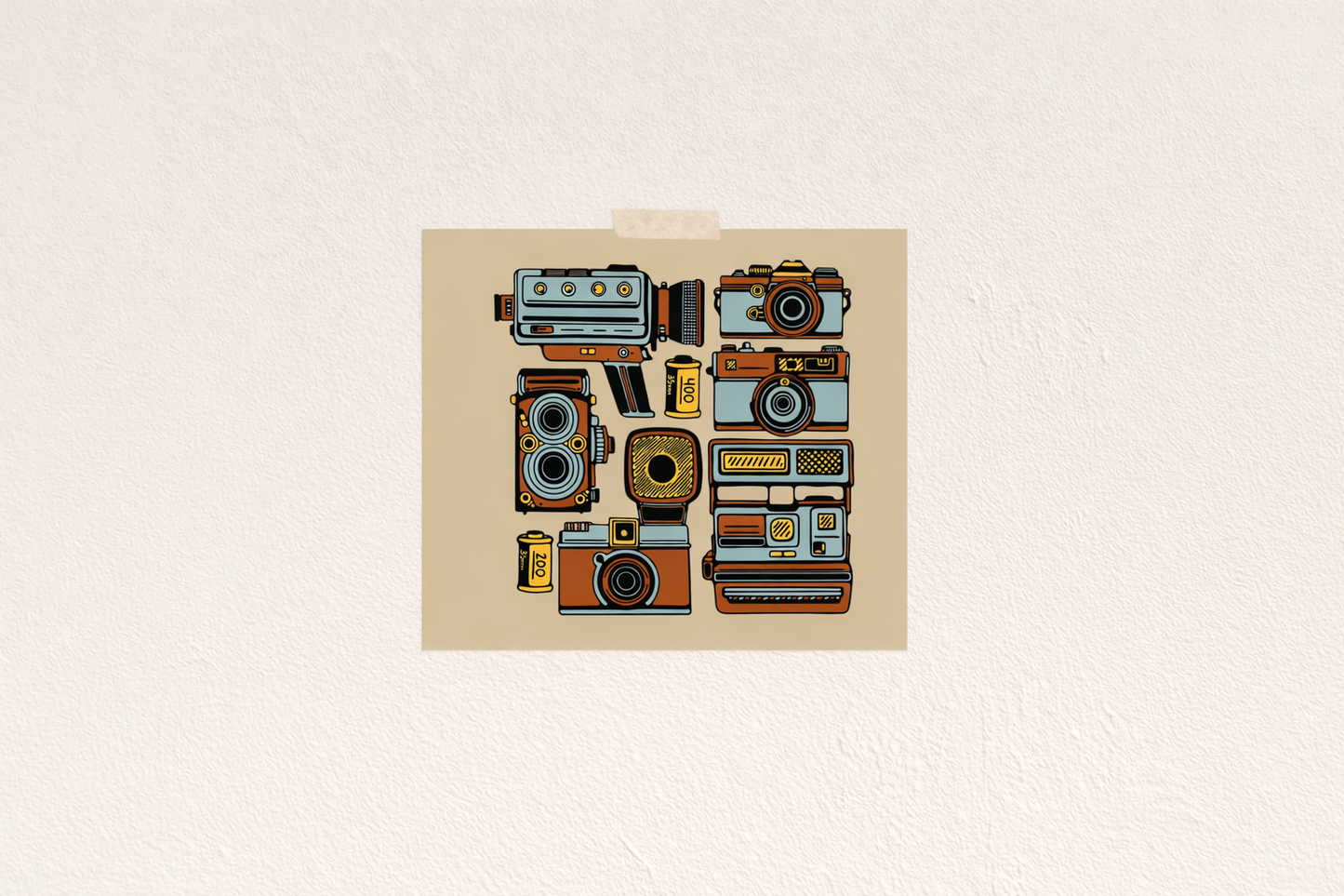 Cameras on Cameras Print