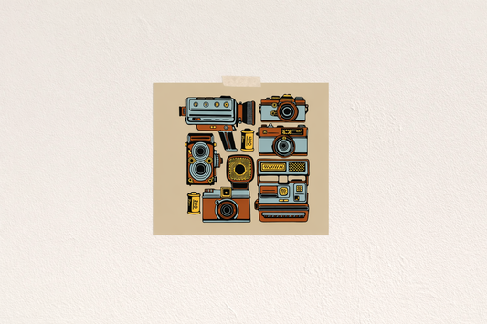 Cameras on Cameras Print