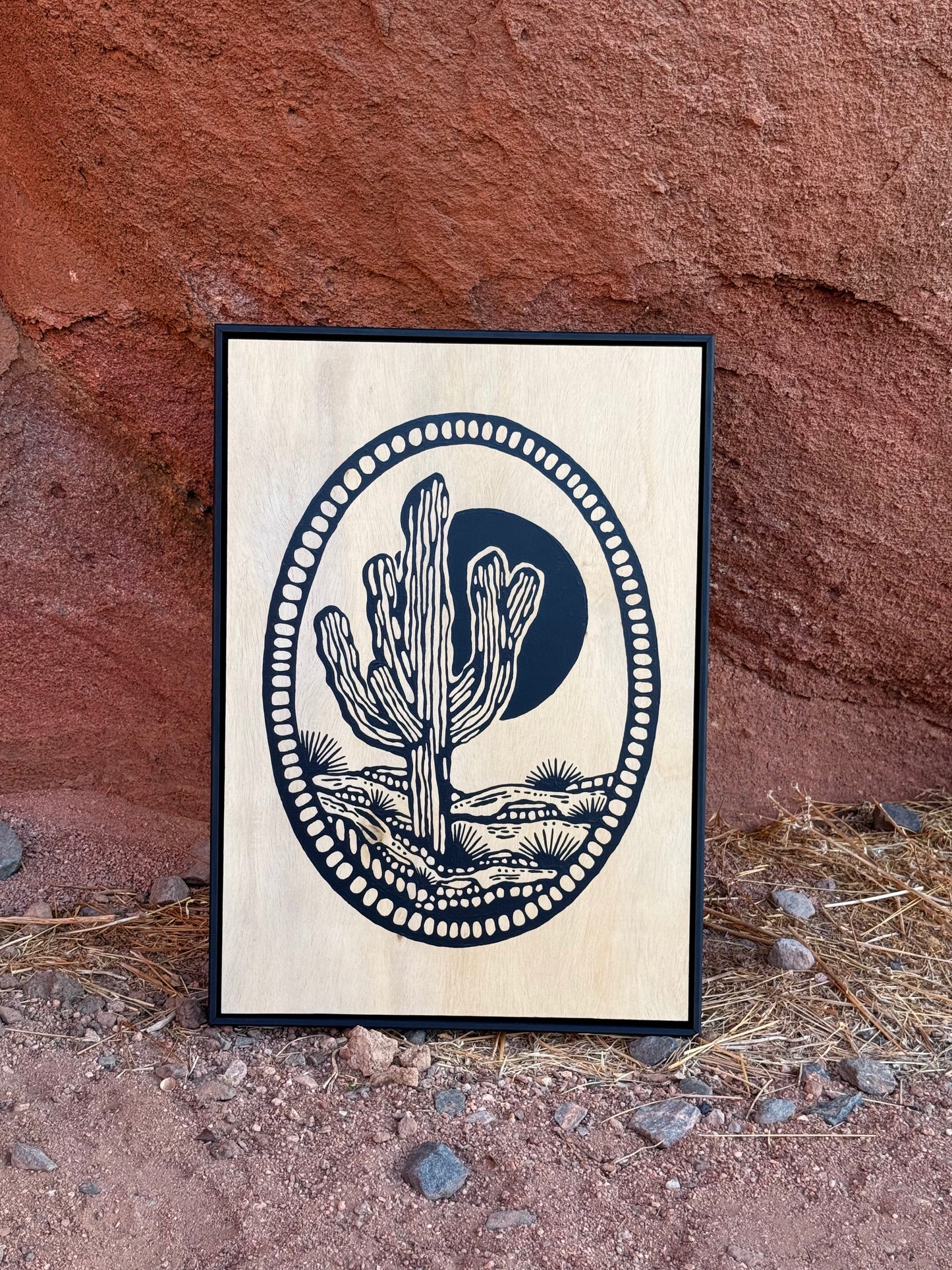 Desert Dreaming || Gouche Painting on Wood 16X23