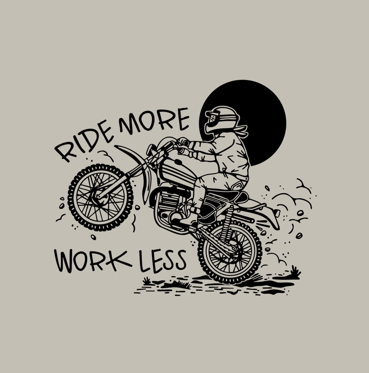 Ride more, work less print