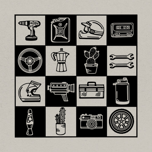 A collection of things print